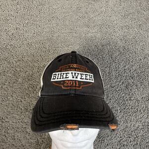 Daytona Beach Bike Week 2011 Hat Cap Strap Back Mens One Size Black Sherry